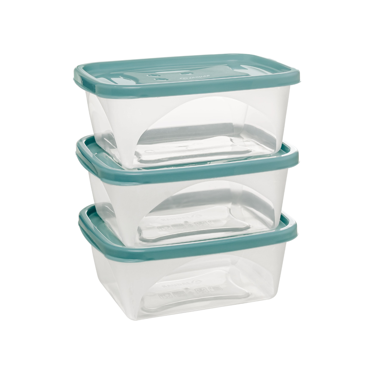 Set 3 contenedores rectangulares 420 ml