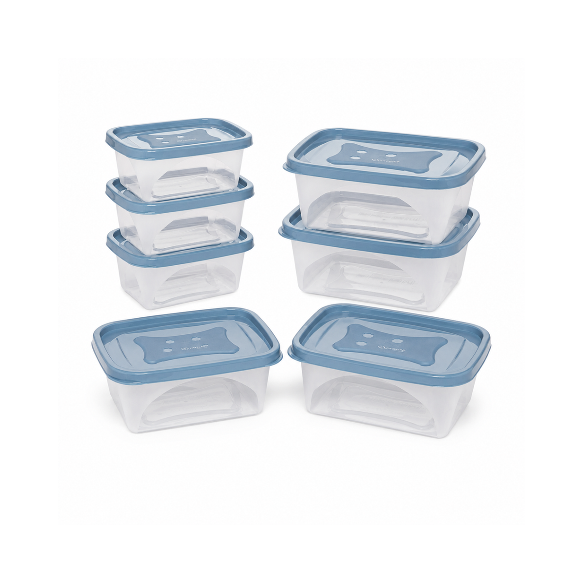 Set 10 contenedores rectangulares 420 y 750 ml