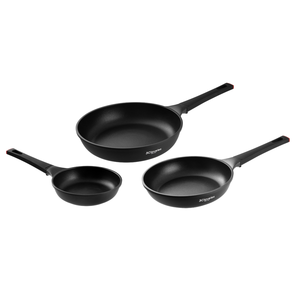 Set 3 sartenes aluminio fundido Elite