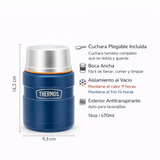Thermos Termo comida acero inoxidable King 470 ml – Matt Navy