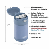 Thermos Termo comida Fun acero inoxidable 470 ml – Denim Blue