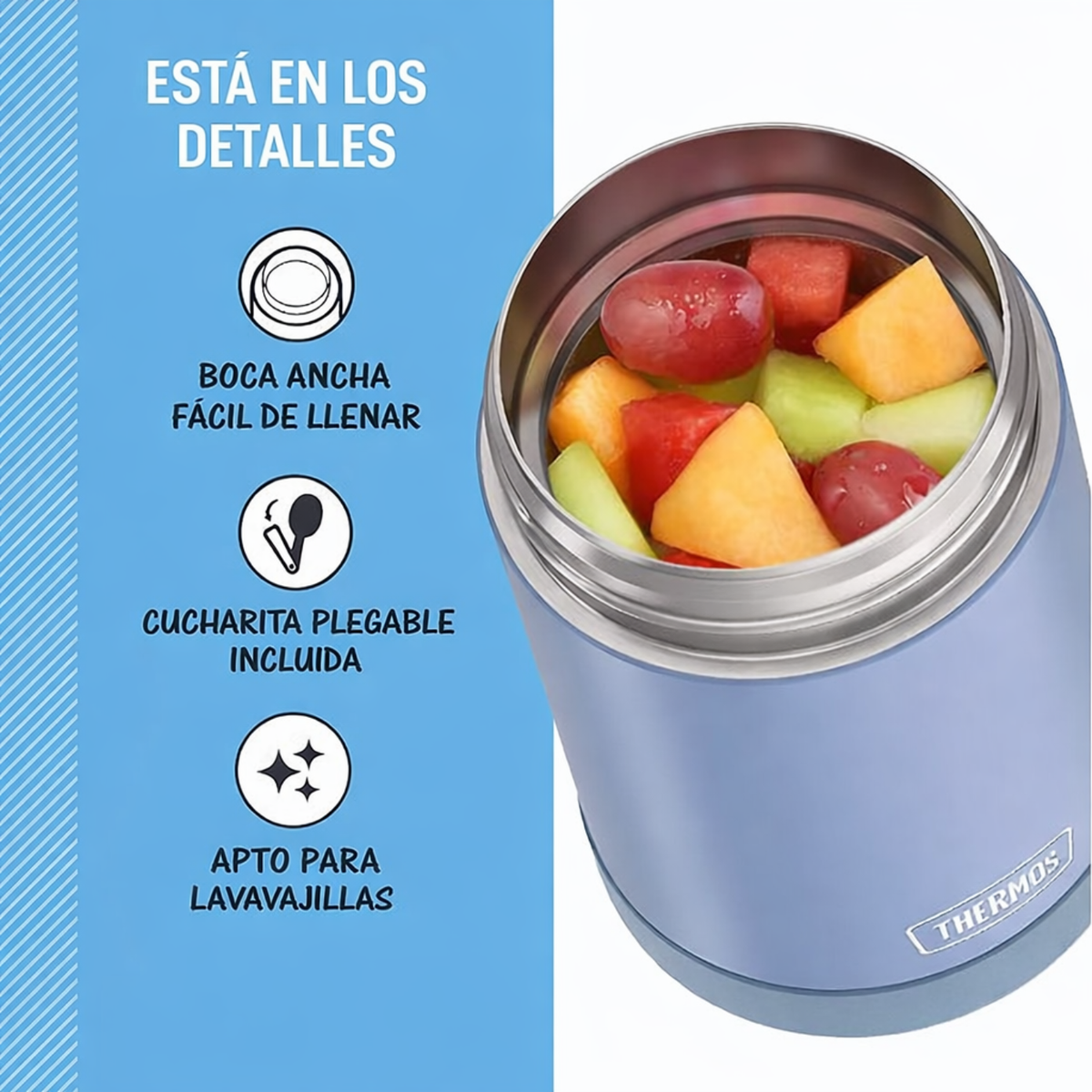 Thermos Termo comida Fun acero inoxidable 470 ml – Denim Blue