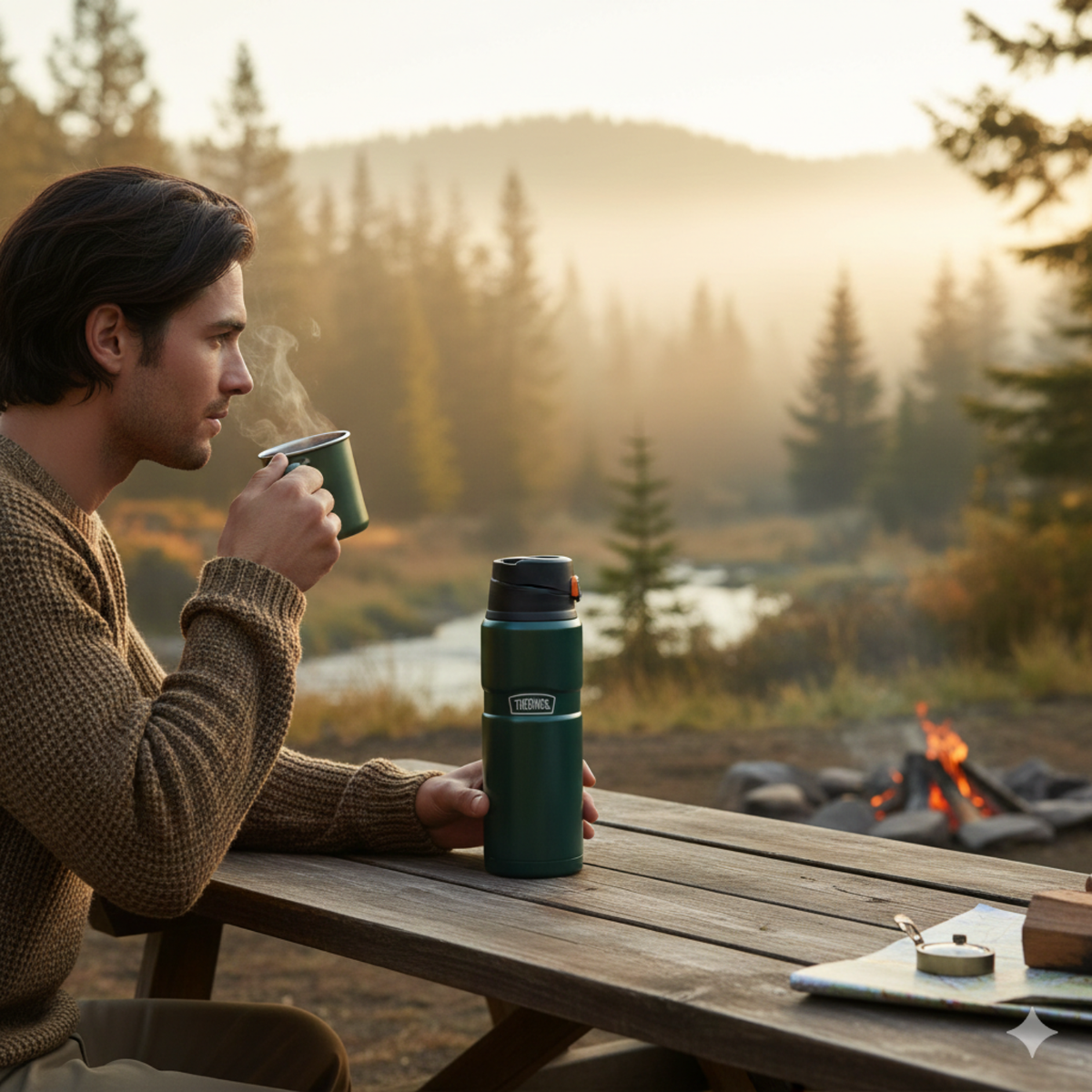 Thermos Botella acero inoxidable King 710 ml – Matt Green