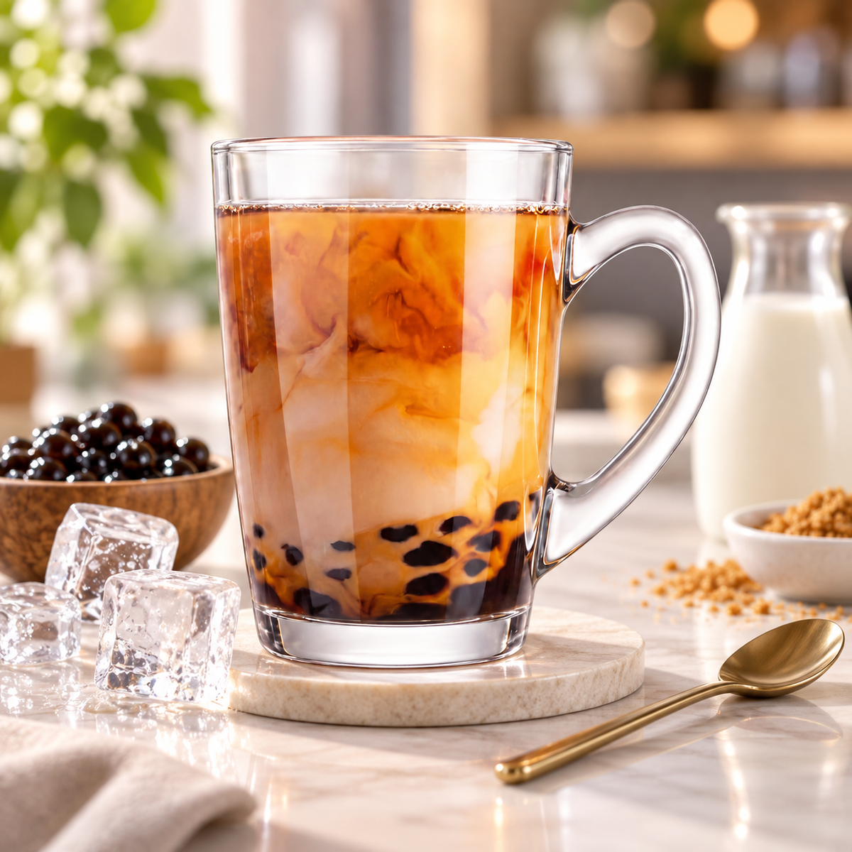 Taza mug Thai de vidrio 218 ml