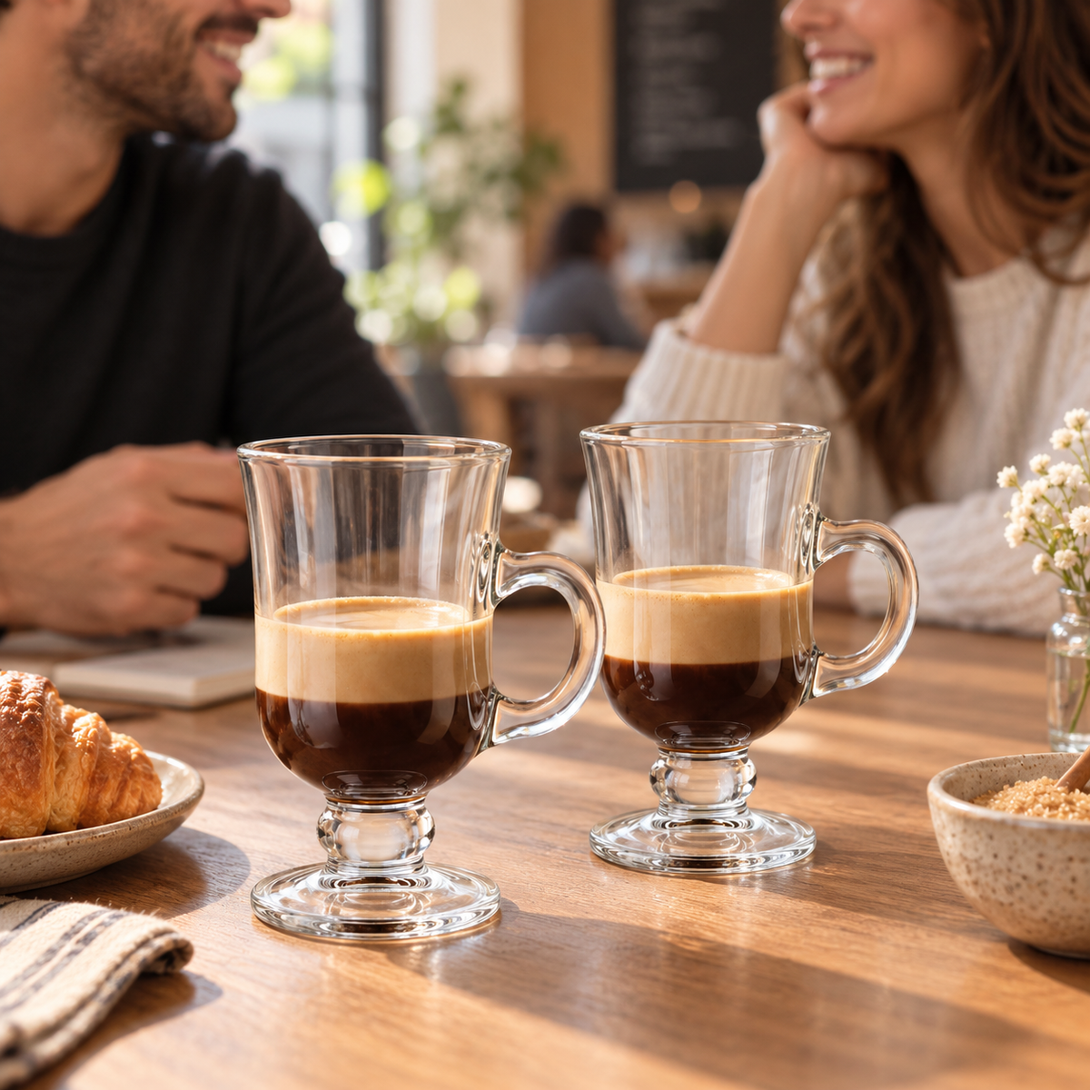 Taza macchiato vidrio 120 ml