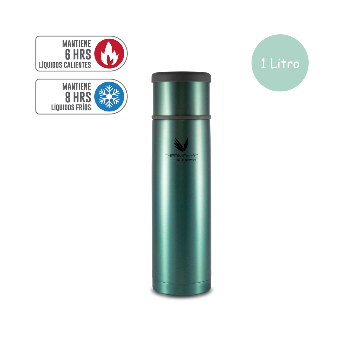 Thermos Termo líquido acero inoxidable Everynight Glacier 1 L