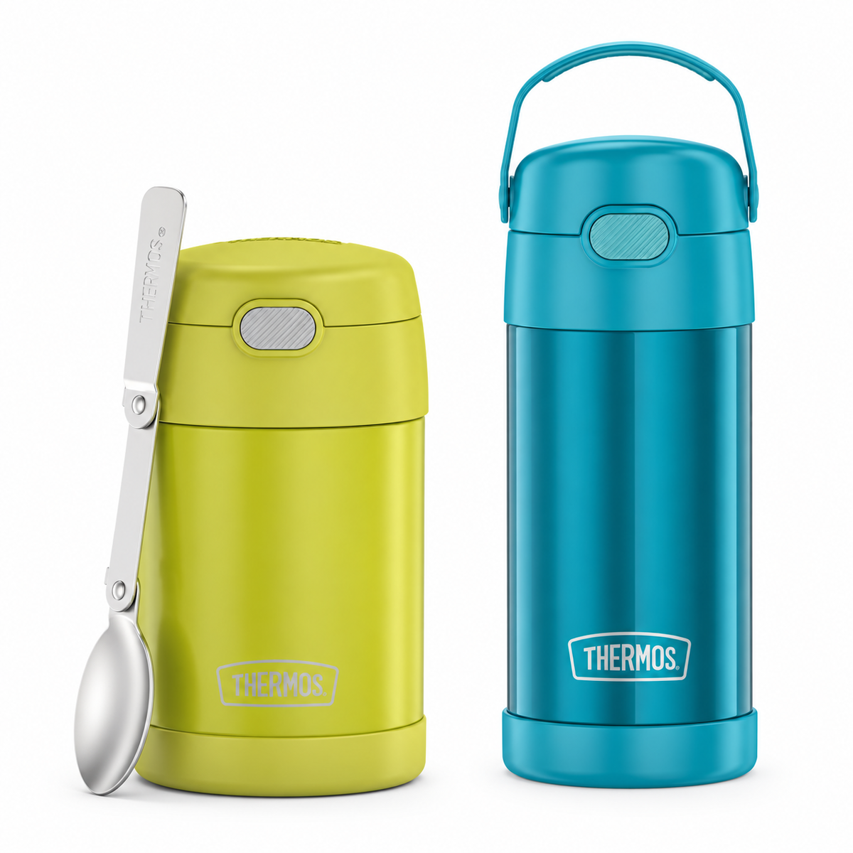 Pack Thermos termo de comida 470 ml Lemon + botella turquesa
