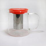 Tetera borosilicato filtro 850 ml – Salmón