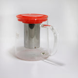 Tetera borosilicato filtro 850 ml – Salmón
