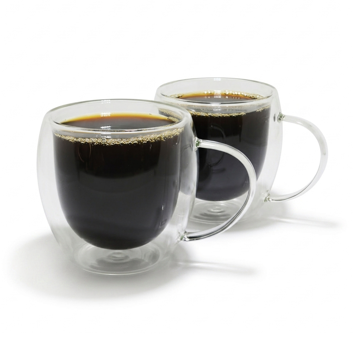 Set 2 tazas espresso doble pared boro 80 ml