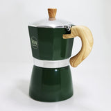 Cafetera italiana aluminio 6 tazas 300 ml – Verde