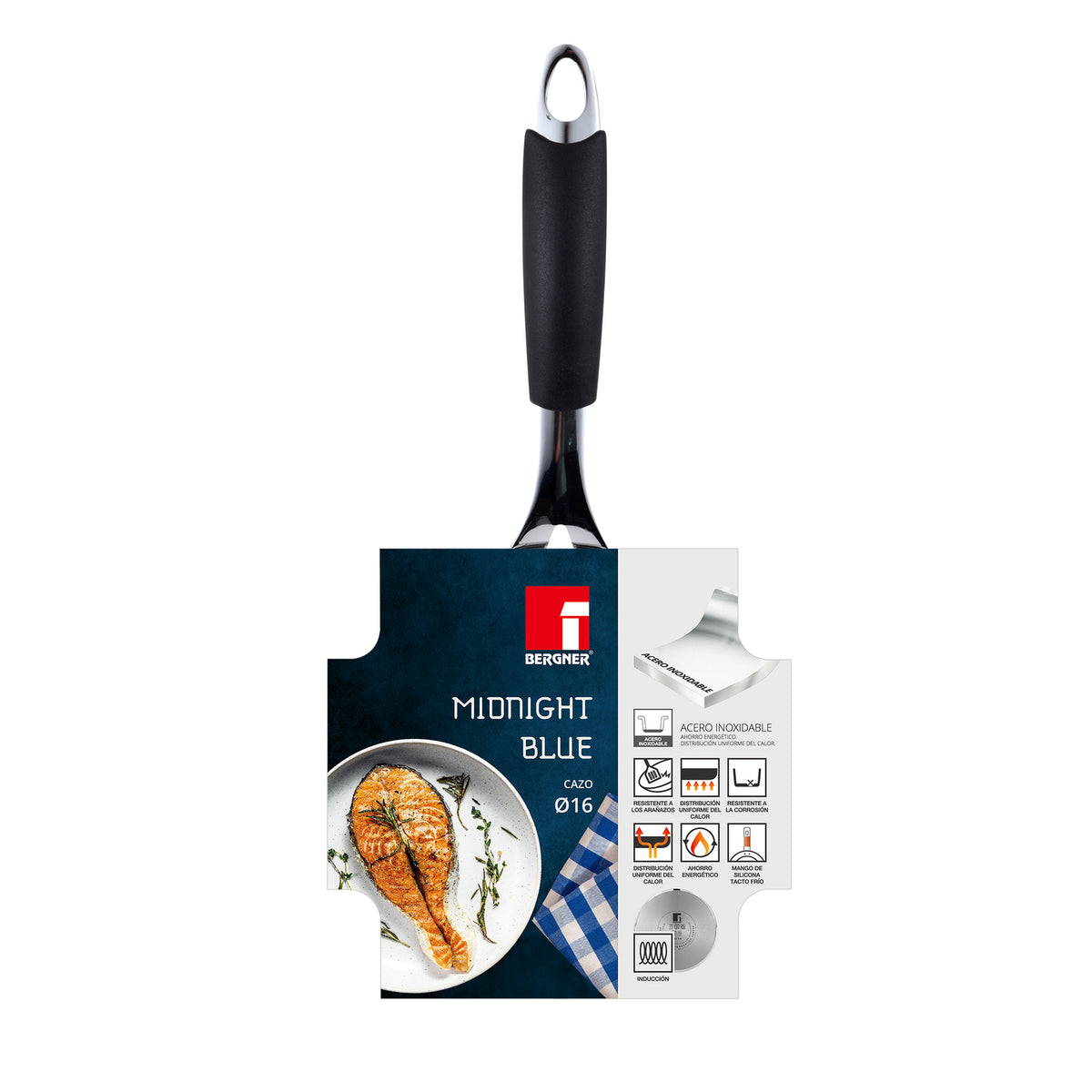 Bergner Cazo 16 cm acero inoxidable midnight blue