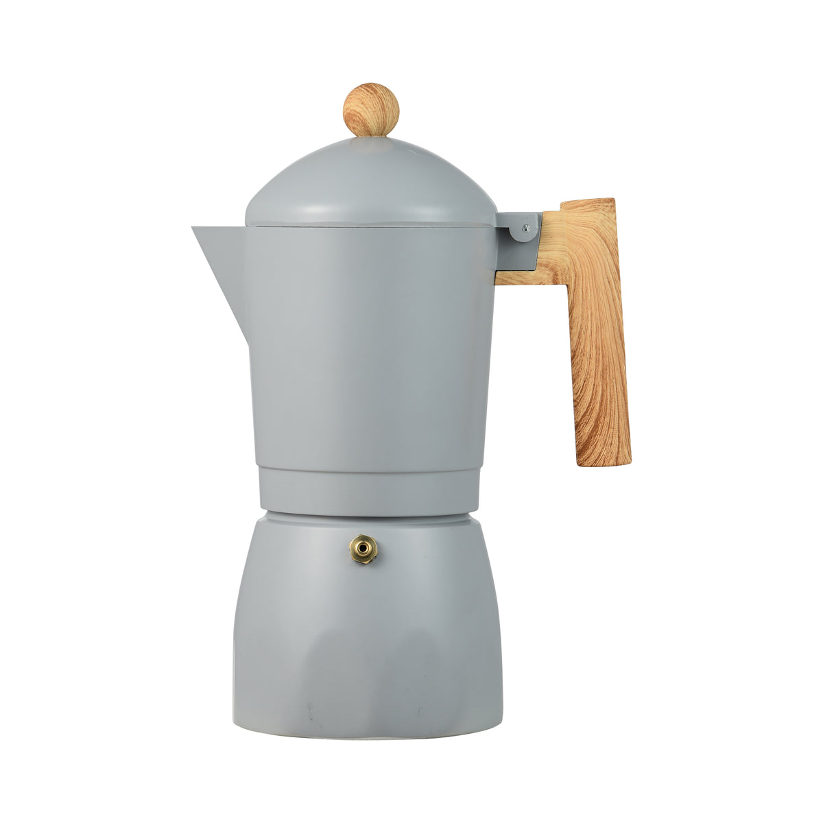 Bergner Cafetera aluminio Cemento 6 tazas