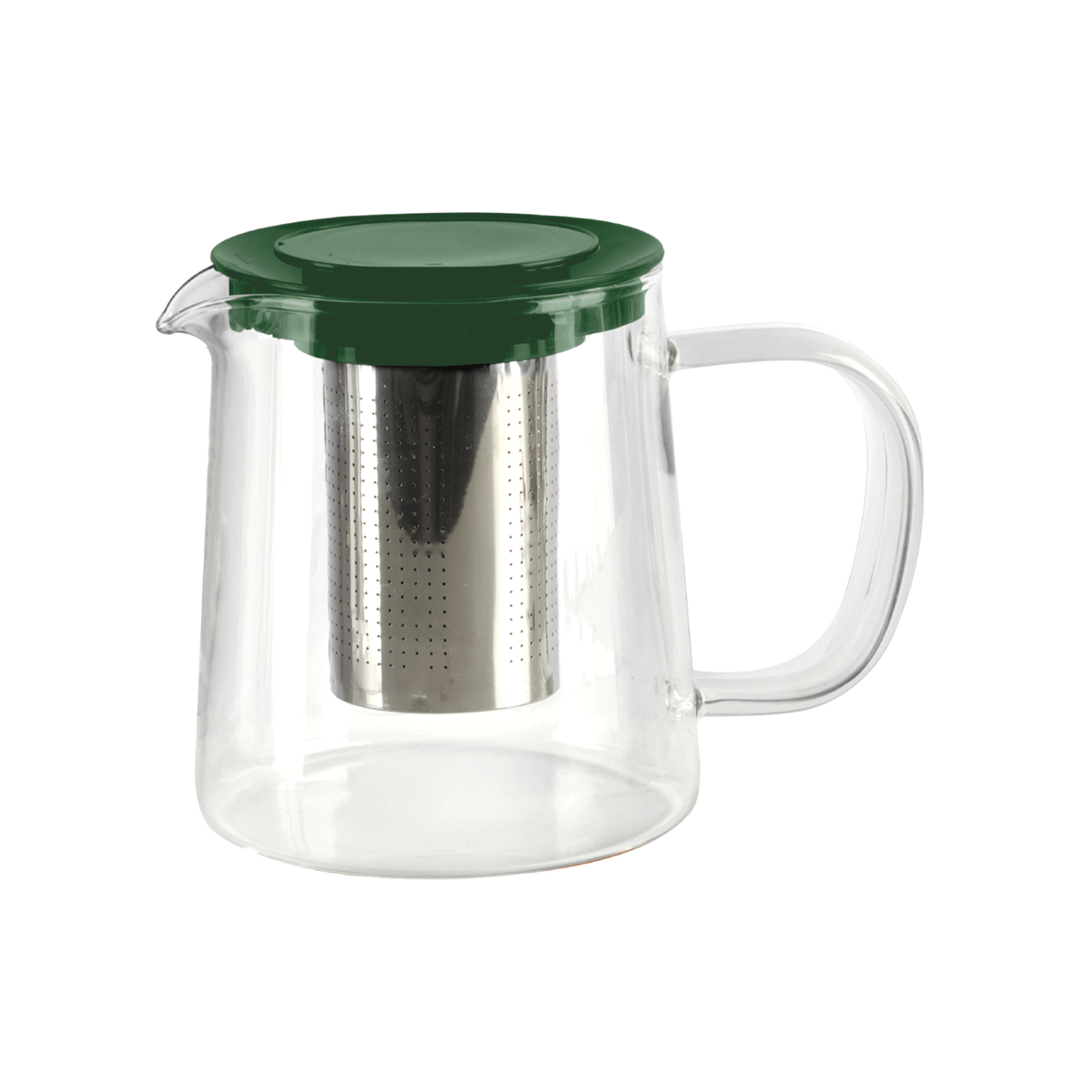 Tetera borosilicato filtro 850 ml – Verde