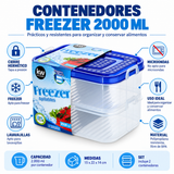 Set 2 contenedores rectangular 2 L