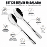 Set servicio ensalada 2 piezas acero inoxidable