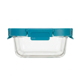 Contenedor tapa click vidrio 800 ml