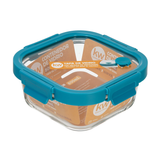 Contenedor tapa click vidrio 800 ml