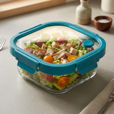 Contenedor tapa click vidrio 800 ml