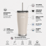 Thermos Termo mug Icon acero con bombilla 710 ml – Sandstone