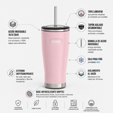 Thermos Termo mug Icon acero con bombilla 710 ml – Sunset Pink