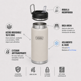 Thermos Botella hidratación Icon acero inoxidable 1,2 L – Sandstone