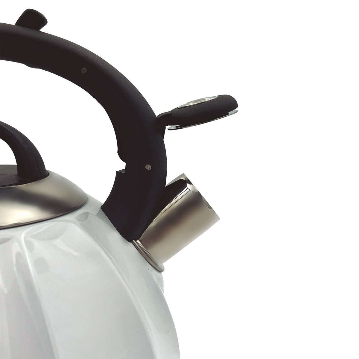 Tetera acero inoxidable Bari blanca 3 L