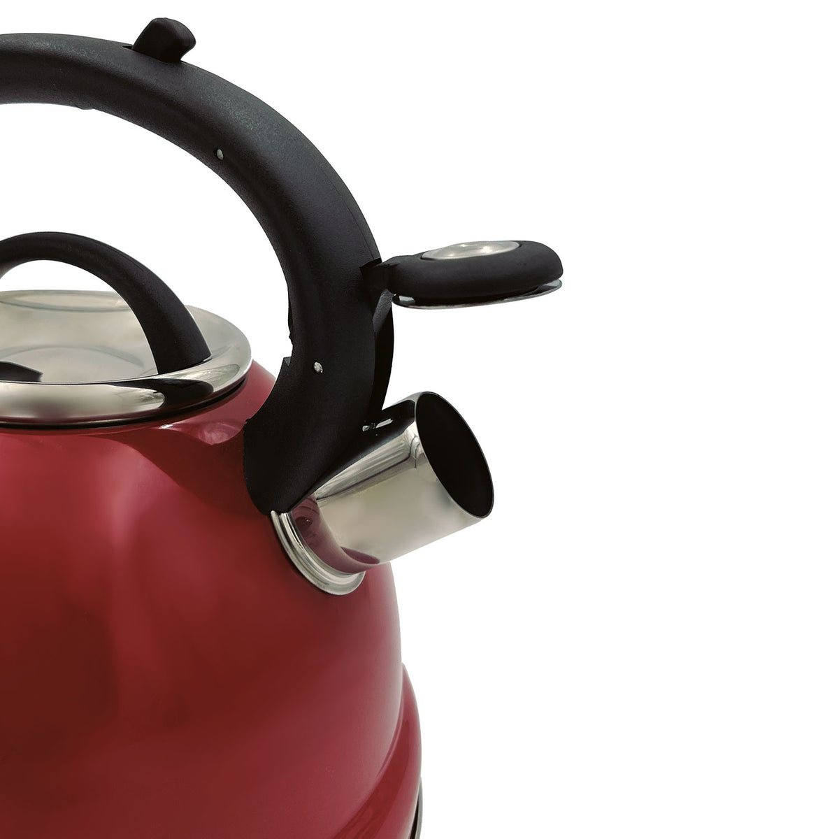 Tetera acero inoxidable Viena Roja 3 L