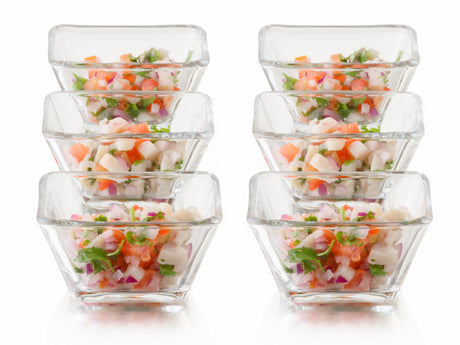 Libbey Bowl mini de vidrio cuadrado 7,55 cm
