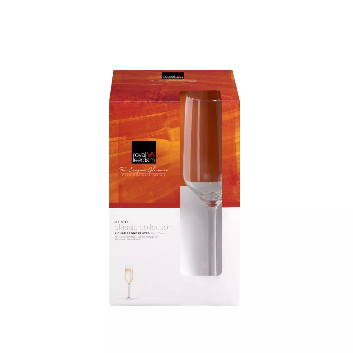 SET 4 COPAS ESPUMANTE ARISTO 220 ML