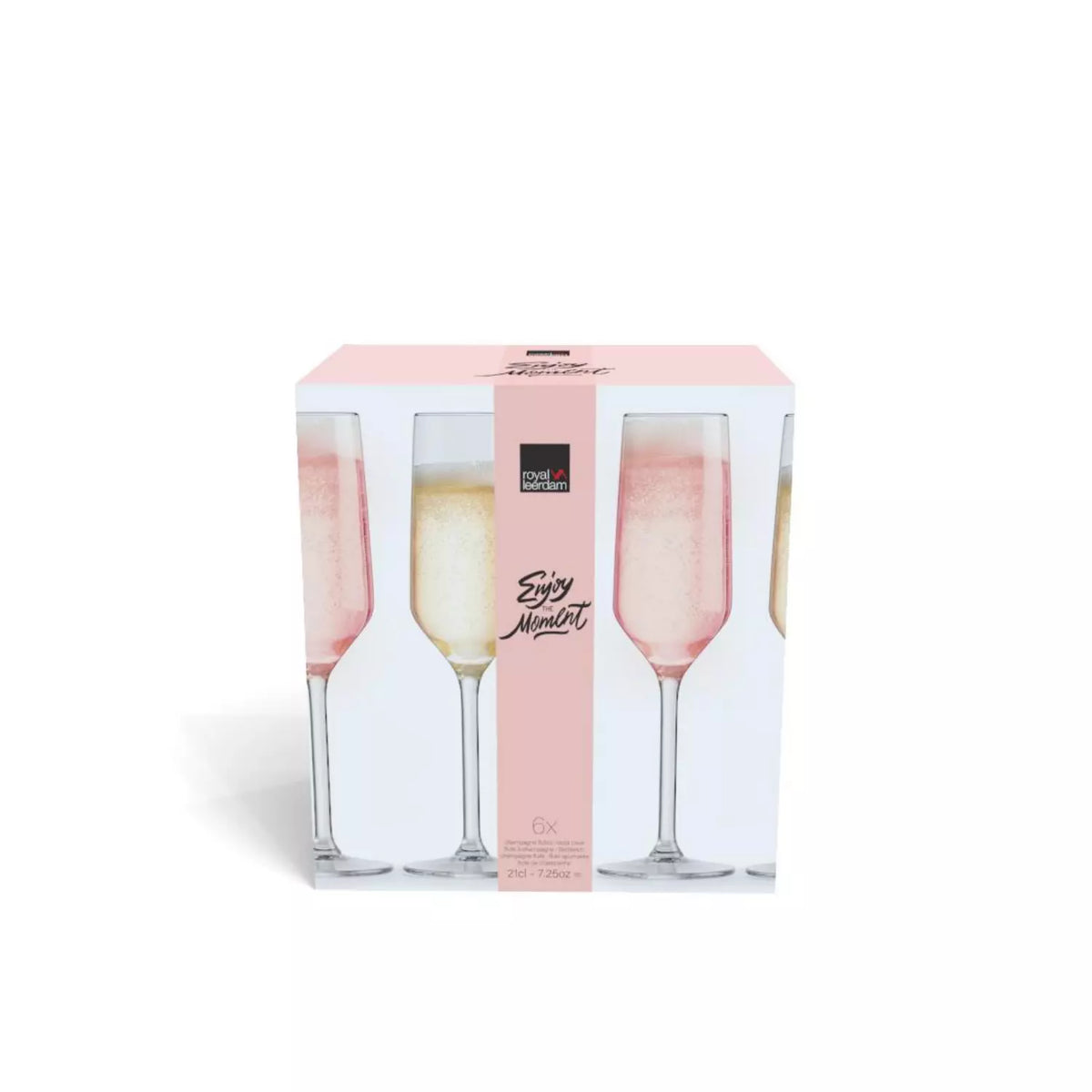 SET 6 COPAS FLAUTA ENJOY THE MOMENT 210 ML
