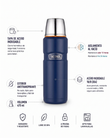 Thermos Termo líquido acero inoxidable King 470 ml – Matt Navy