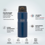 Thermos Botella acero inoxidable King 710 ml – Matt Navy