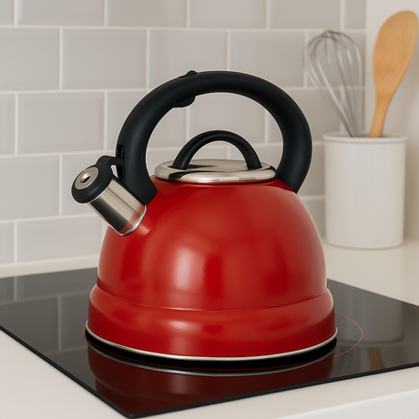 Tetera acero inoxidable Viena Roja 3 L