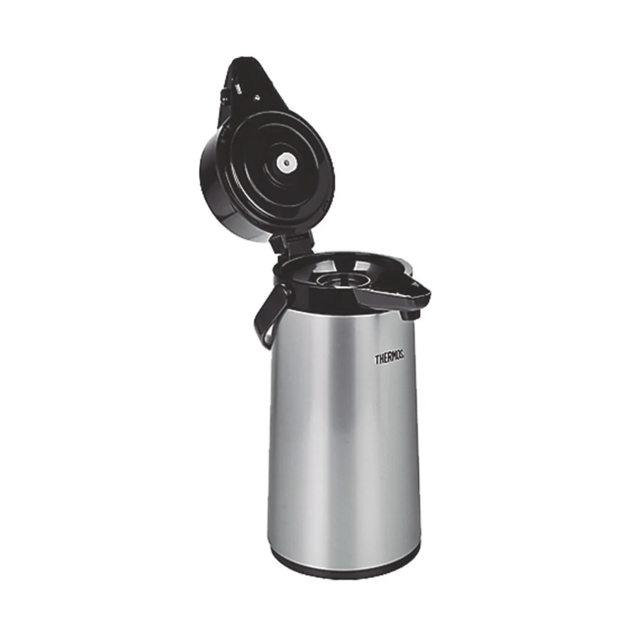 Thermos Thermo sifón de vidrio 1,9 L color acero con caja