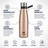 Thermos Botella hidratación acero inoxidable 750 ml – Rose