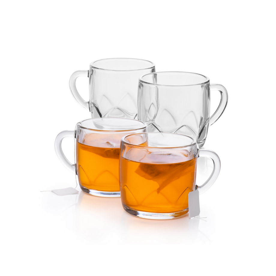 Set De 4 Tazas Para Café Especial Solo $45.00 Cristal Heritage De