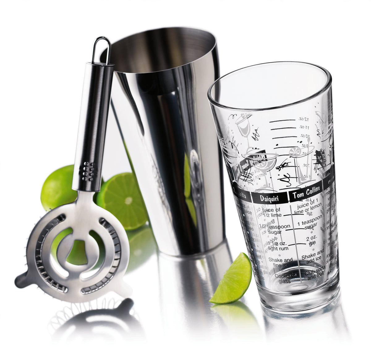 SET 3 PIEZAS COCTELERA SHAKER