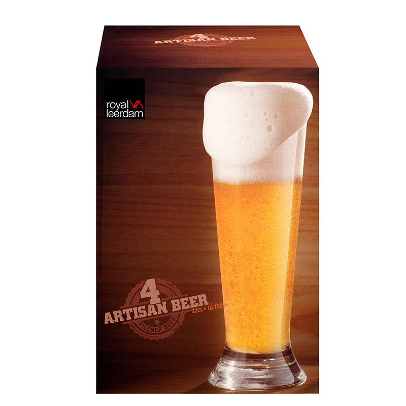 SET 4 VASOS ARTISAN PILSNER 370ML